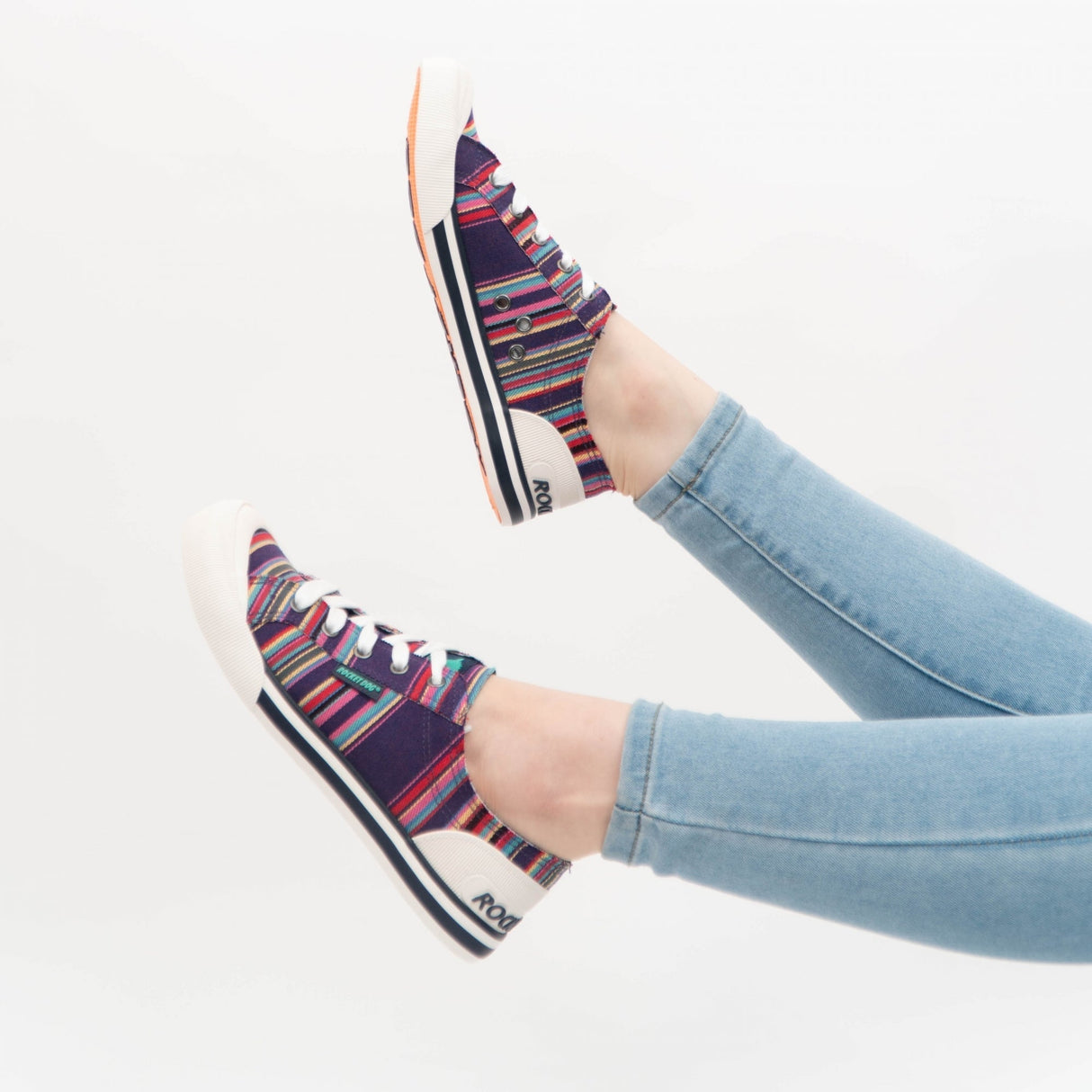 Rocket Dog JAZZIN ALOE Womens Trainers Purple Multi