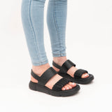 Rieker 68983-00 Womens Sandals Black