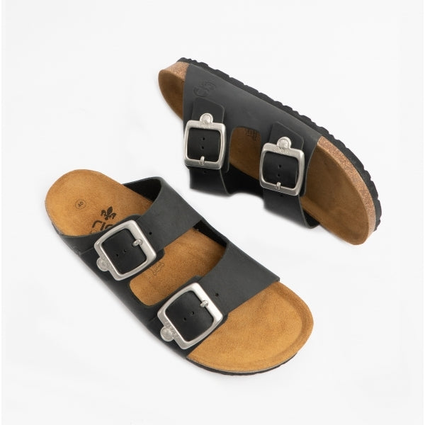 Rieker V8084-00 Womens Sandals Black