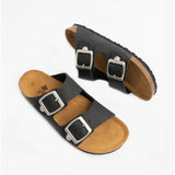 Rieker V8084-00 Womens Sandals Black