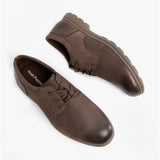 Hush Puppies TREVOR Mens Nubuck Shoes Brown