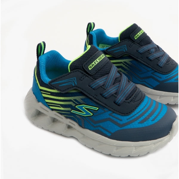Skechers 401503N/NVBL MAGNA-LIGHTS Boys Trainers Navy