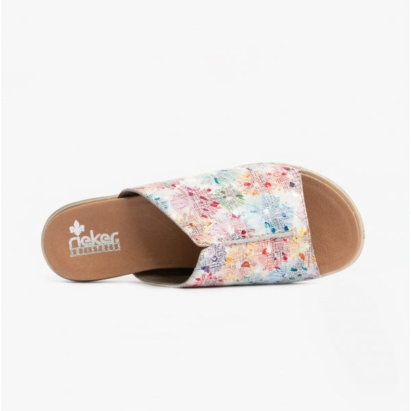Rieker V5054-90 Womens Sliders Floral/Multi