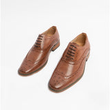 Goor MASON JNR Boys Wingtip Brogues Brown