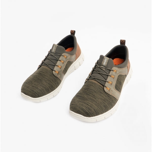 Rieker B7796-54 Mens Trainers Green