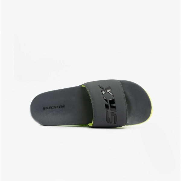 Skechers 406550L/CCLM GAMBIX III-GRAYLER Boys Sandals Charcoal/Lime