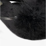 Sleepers ANNE Womens Wedge Mule Slippers Black