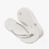 FitFlop IQUSHION Womens Ergonomic Toe Post Flip Flops Silver