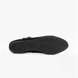 Hush Puppies MELISSA STRAP Womens Leather Mary Jane Shoes Black