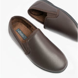 Zedzzz IVOR Mens Full Slippers Brown