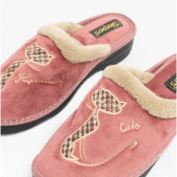 Sleepers LORNA Womens Mule Slippers Heather Pink