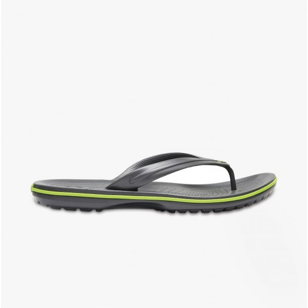 Crocs 11033-0A1 CROCBAND FLIP Unisex Flip-Flops Graphite/Volt Green