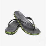 Crocs 11033-0A1 CROCBAND FLIP Unisex Flip-Flops Graphite/Volt Green