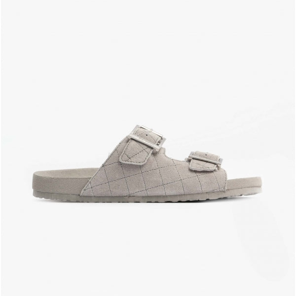 Barbour ELLIS Womens Suede Mule Slippers Grey