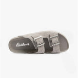 Barbour ELLIS Womens Suede Mule Slippers Grey