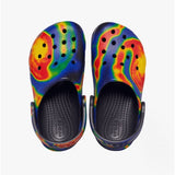 Crocs 207588-089 CLASSIC SOLARIZED Kids Clogs Black/Navy