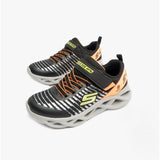 Skechers 401650L/BKOR TWISTY BRIGHTS - NOVLO Boys Trainers Black/Orange