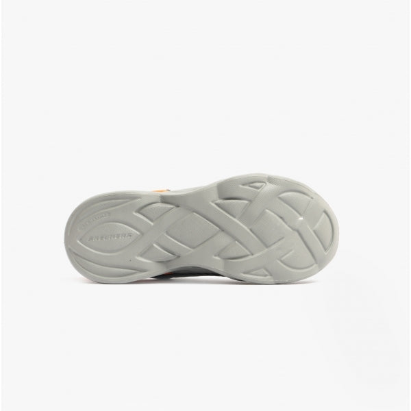 Skechers 401650L/BKOR TWISTY BRIGHTS - NOVLO Boys Trainers Black/Orange