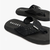 Rocket Dog SPOTLIGHT LIMA CROCHET Womens Flip Flops Black