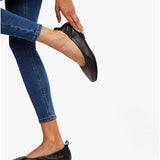 FitFlop ALLEGRO Womens Leather Ballerina Shoes Black