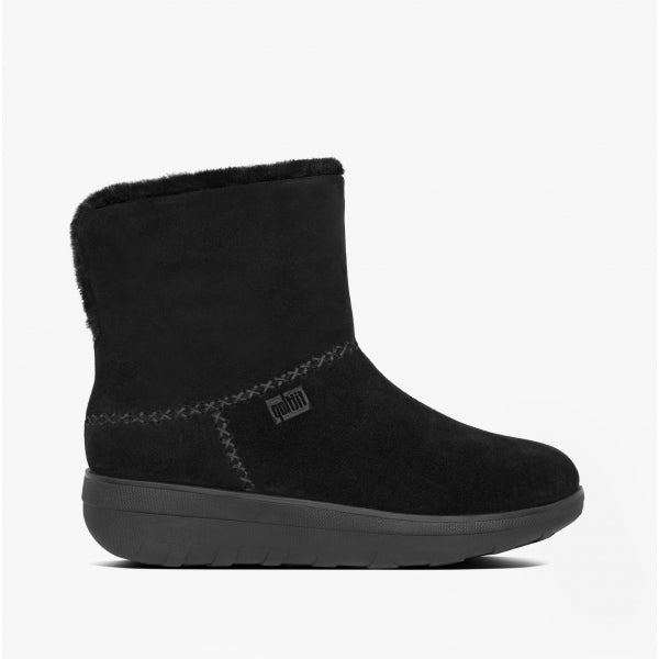 FitFlop MUKLUK SHORTY III Womens Suede Ankle Boots All Black