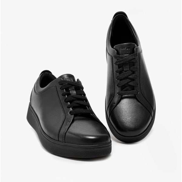 FitFlop RALLY Womens Leather Trainers All Black