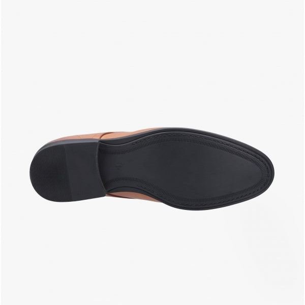 Hush Puppies OSCAR CLEAN TOE Mens Leather Derby Shoes Tan