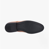 Hush Puppies OSCAR CLEAN TOE Mens Leather Derby Shoes Tan