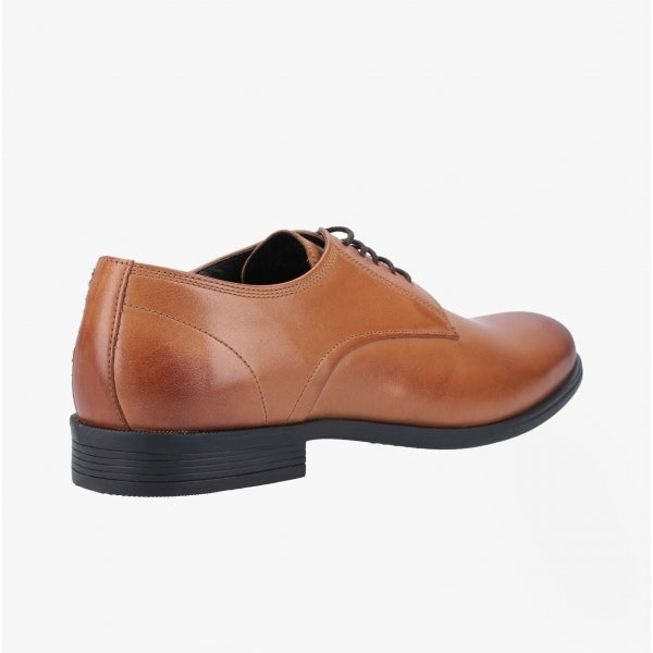 Hush Puppies OSCAR CLEAN TOE Mens Leather Derby Shoes Tan