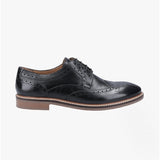 Hush Puppies BRYSON Mens Leather Oxford Shoes Black