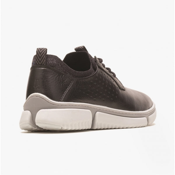 Hush Puppies BENNET OXFORD Mens Leather Casual Shoes Black