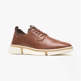 Hush Puppies BENNET OXFORD Mens Leather Casual Shoes Brown