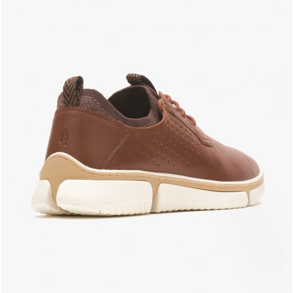 Hush Puppies BENNET OXFORD Mens Leather Casual Shoes Brown