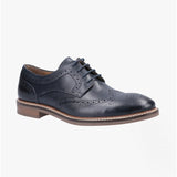 Hush Puppies BRYSON Mens Leather Oxford Shoes Blue