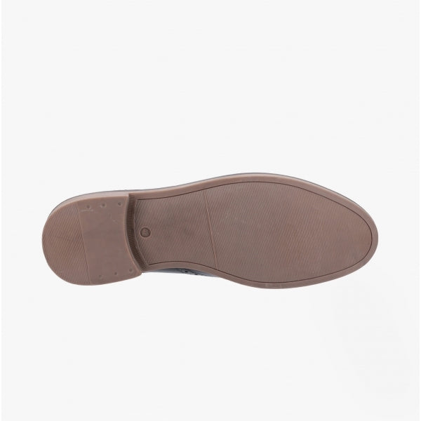 Hush Puppies BRYSON Mens Leather Oxford Shoes Blue