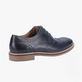 Hush Puppies BRYSON Mens Leather Oxford Shoes Blue