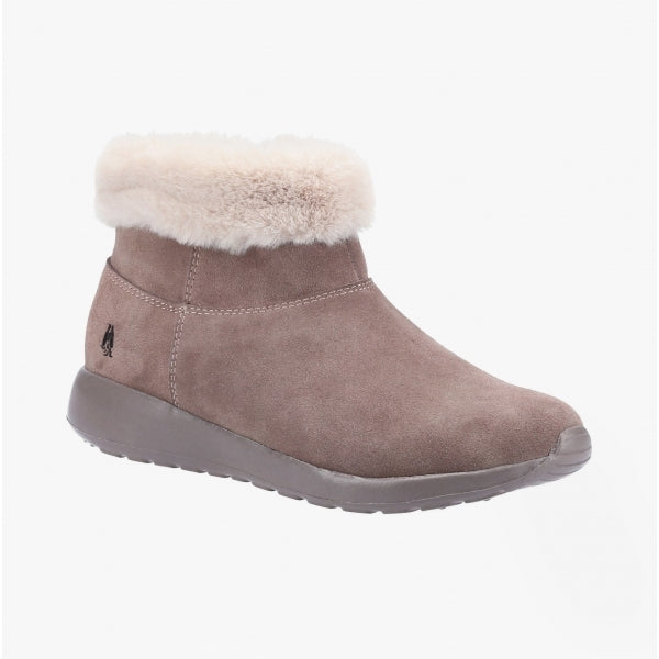 Hush Puppies LOLLIE Womens Suede Ankle Boots Taupe