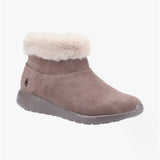 Hush Puppies LOLLIE Womens Suede Ankle Boots Taupe