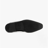 Hush Puppies ELLIS Boys Leather Slip On Shoes Black