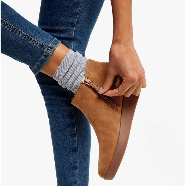 FitFlop SUMI Womens Suede Ankle Boots Light Tan