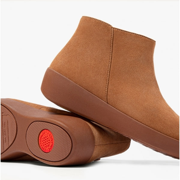 FitFlop SUMI Womens Suede Ankle Boots Light Tan