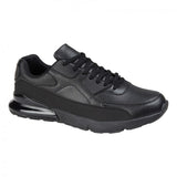 DEK PIMLICO Mens Black PU/Mesh Casual Trainers