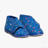 GBS BELLA Womens Extra Wide (E+) Boot Slippers Blue