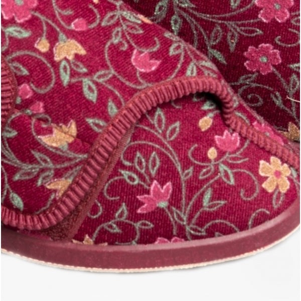 GBS BELLA Womens Extra Wide (E+) Boot Slippers Wine