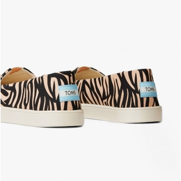 TOMS ALPARGATA CUPSOLE TIGER Womens Cotton Slip-On Shoes Tan