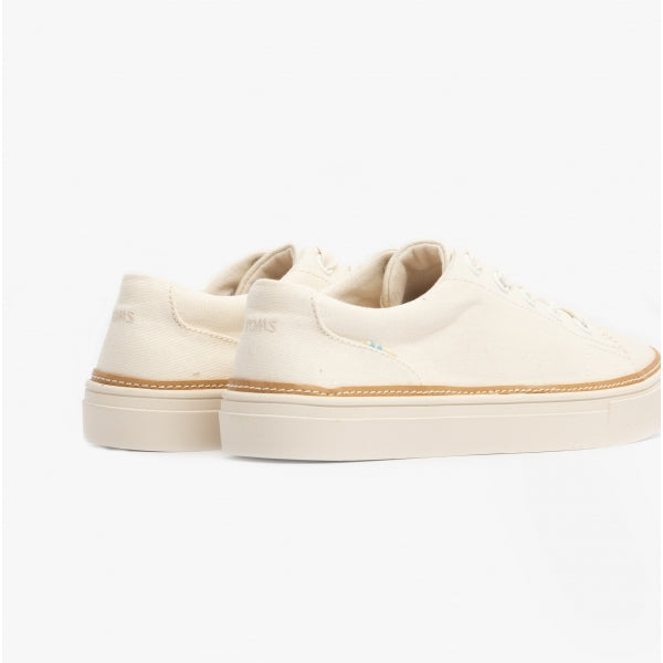 TOMS ALEX BIRCH Womens Cotton Casual Trainers Natural