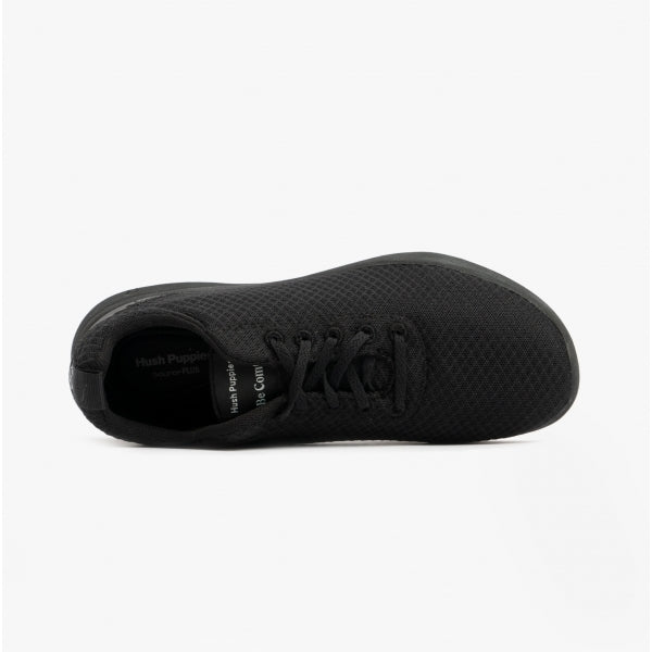 Hush Puppies GOOD Womens Recycled Trainers Black