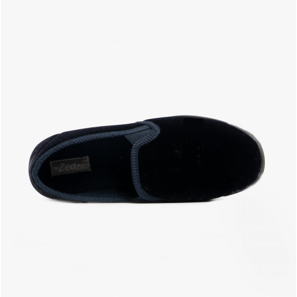 Zedzzz ROSS Mens Full Slippers Navy