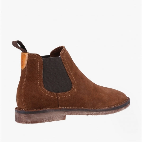 Hush Puppies SHAUN Mens Suede Chelsea Boots Tan