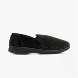 Zedzzz RICHARD Mens Full Slippers Black